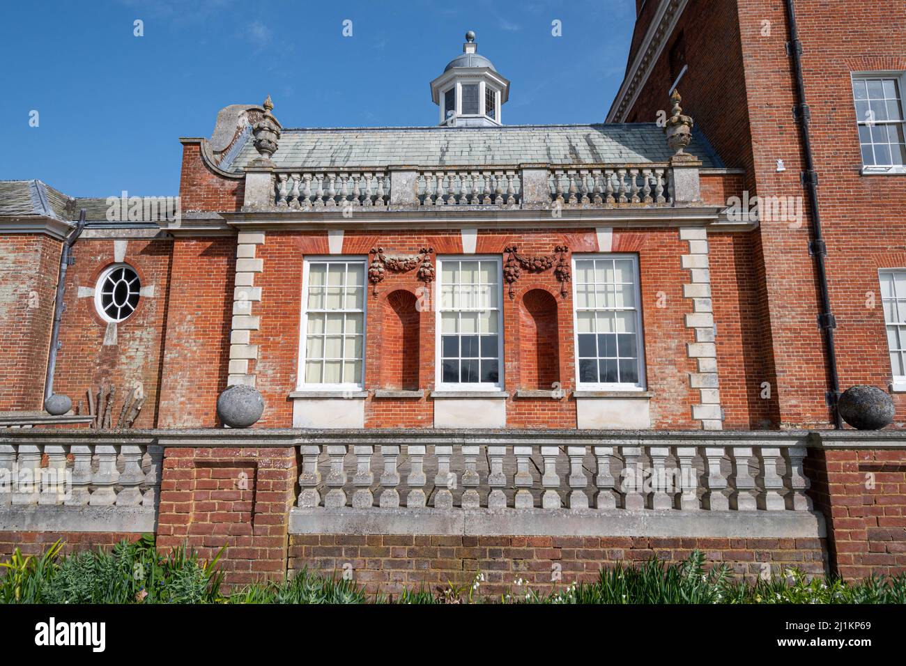 Hatchlands Park House, detail of the architecture, Surrey, England, UK Stock Photo