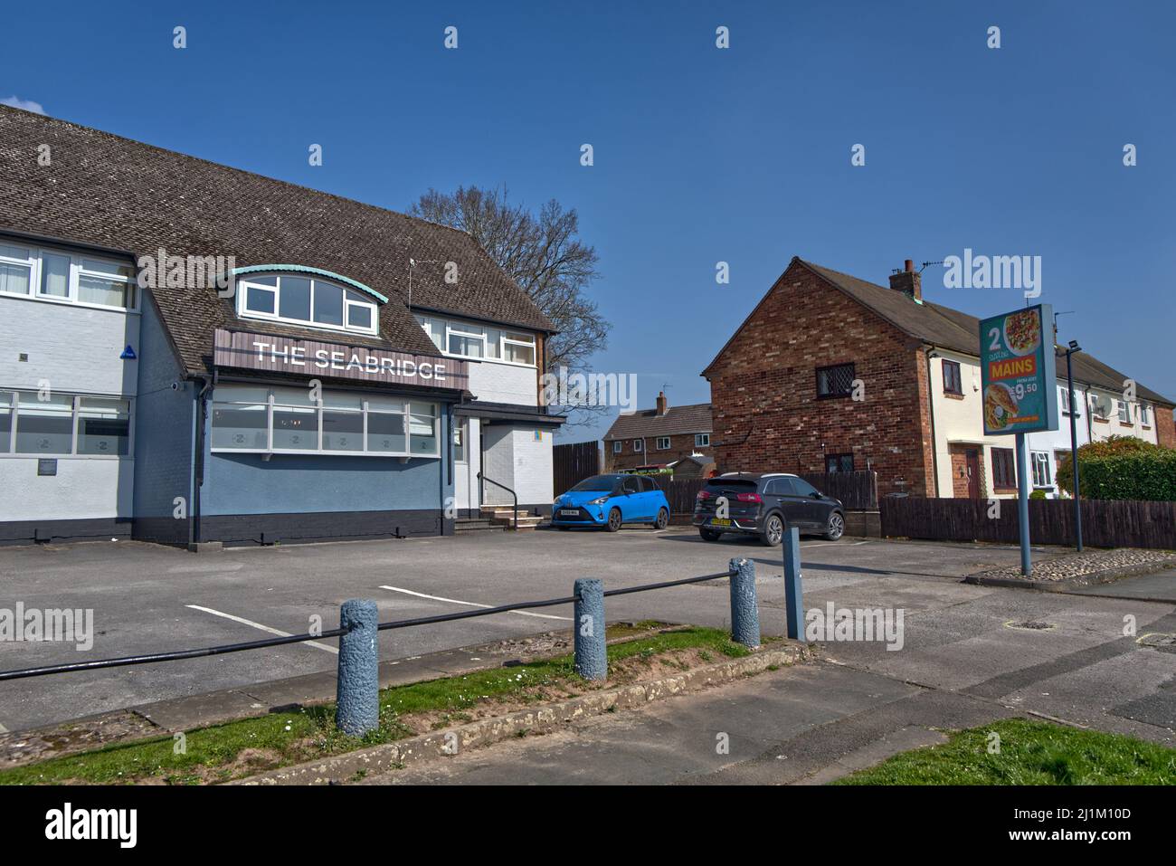 images of NewcastleunderLyme in Staffordshire including town centre Seabridge School, shops