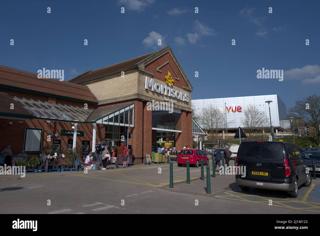 images of NewcastleunderLyme in Staffordshire including town centre Seabridge School, shops