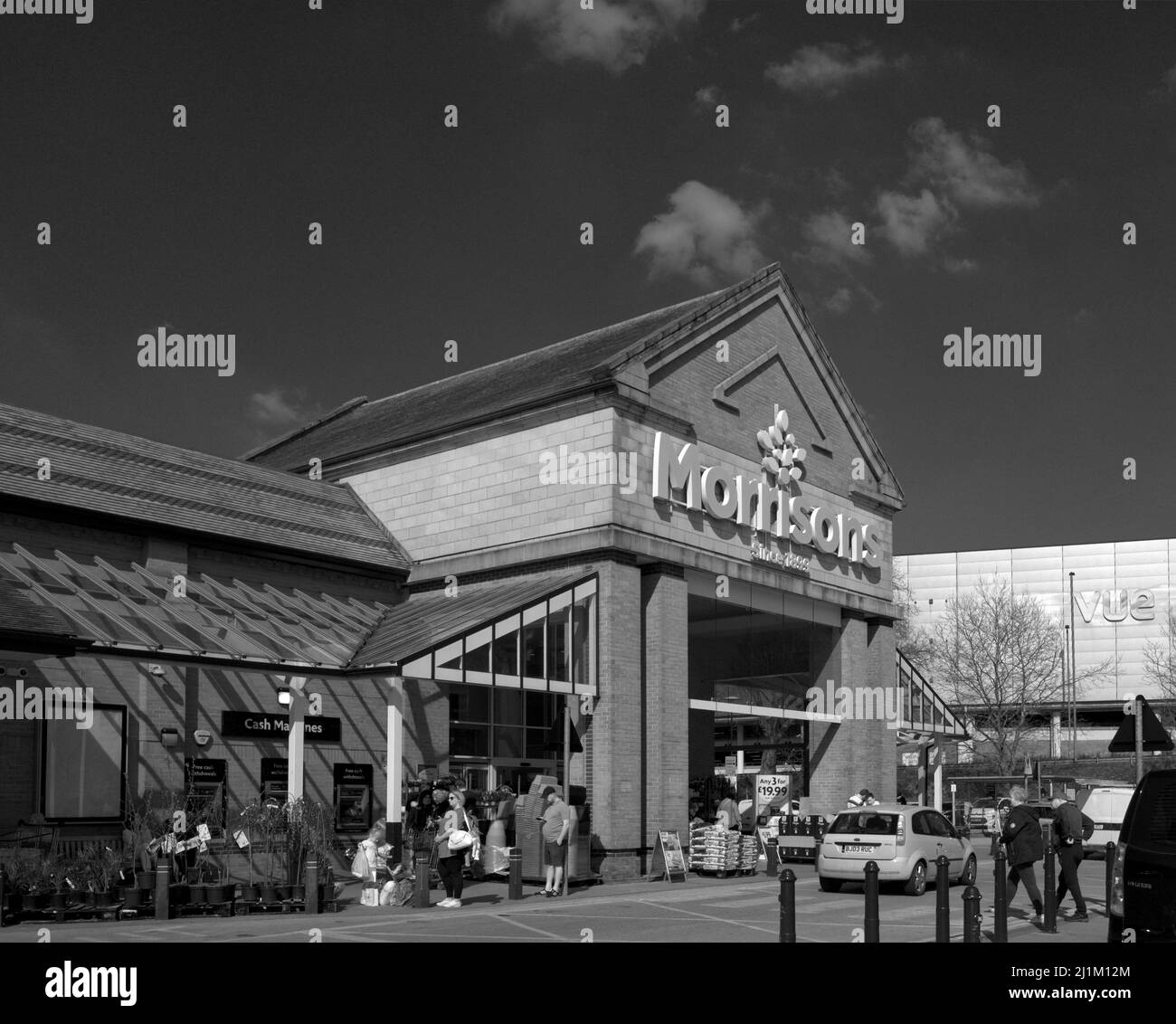 images of NewcastleunderLyme in Staffordshire including town centre Seabridge School, shops