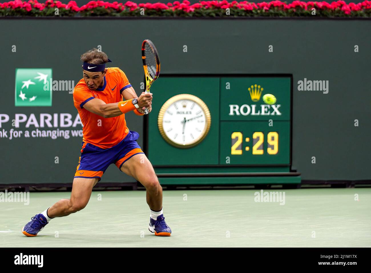Rafael Nadal Semi Final BNPPO 22 Stock Photo Alamy