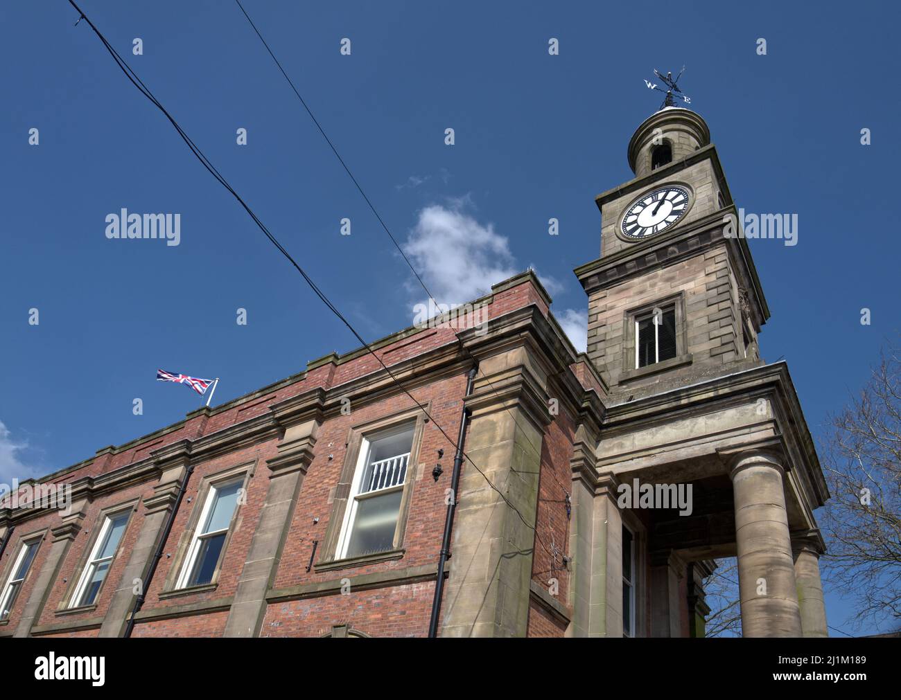 images of NewcastleunderLyme in Staffordshire including town centre Seabridge School, shops