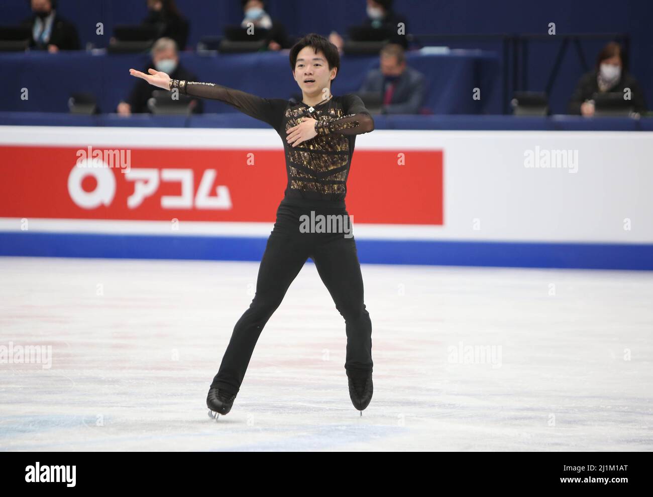 Yuma Kagiyama of Japan during the ISU World Figure Skating 