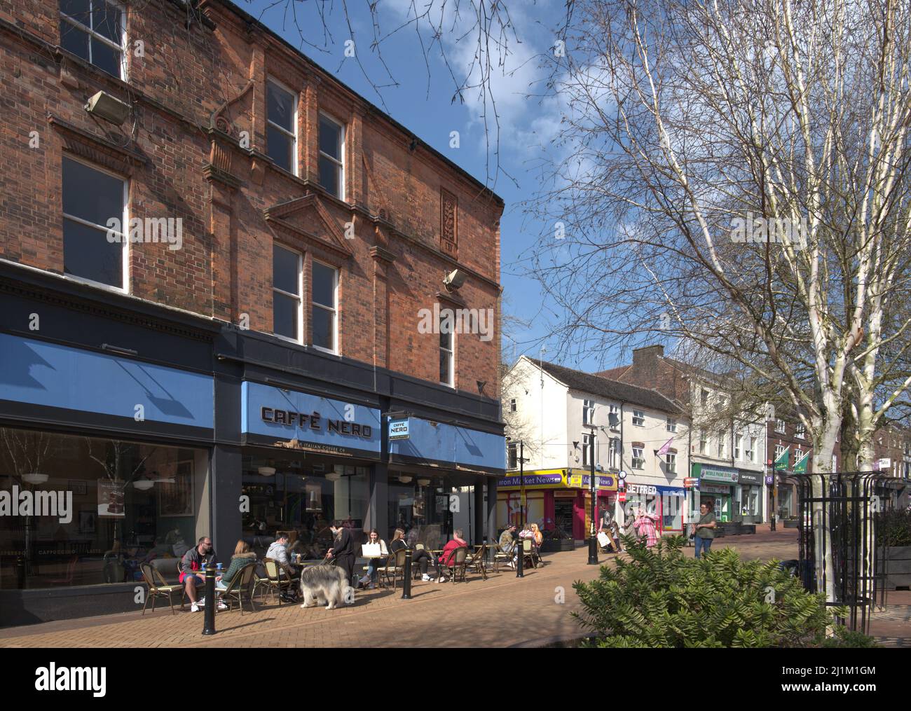 NewcastleunderLyme town in Staffordshire England Stock Photo Alamy