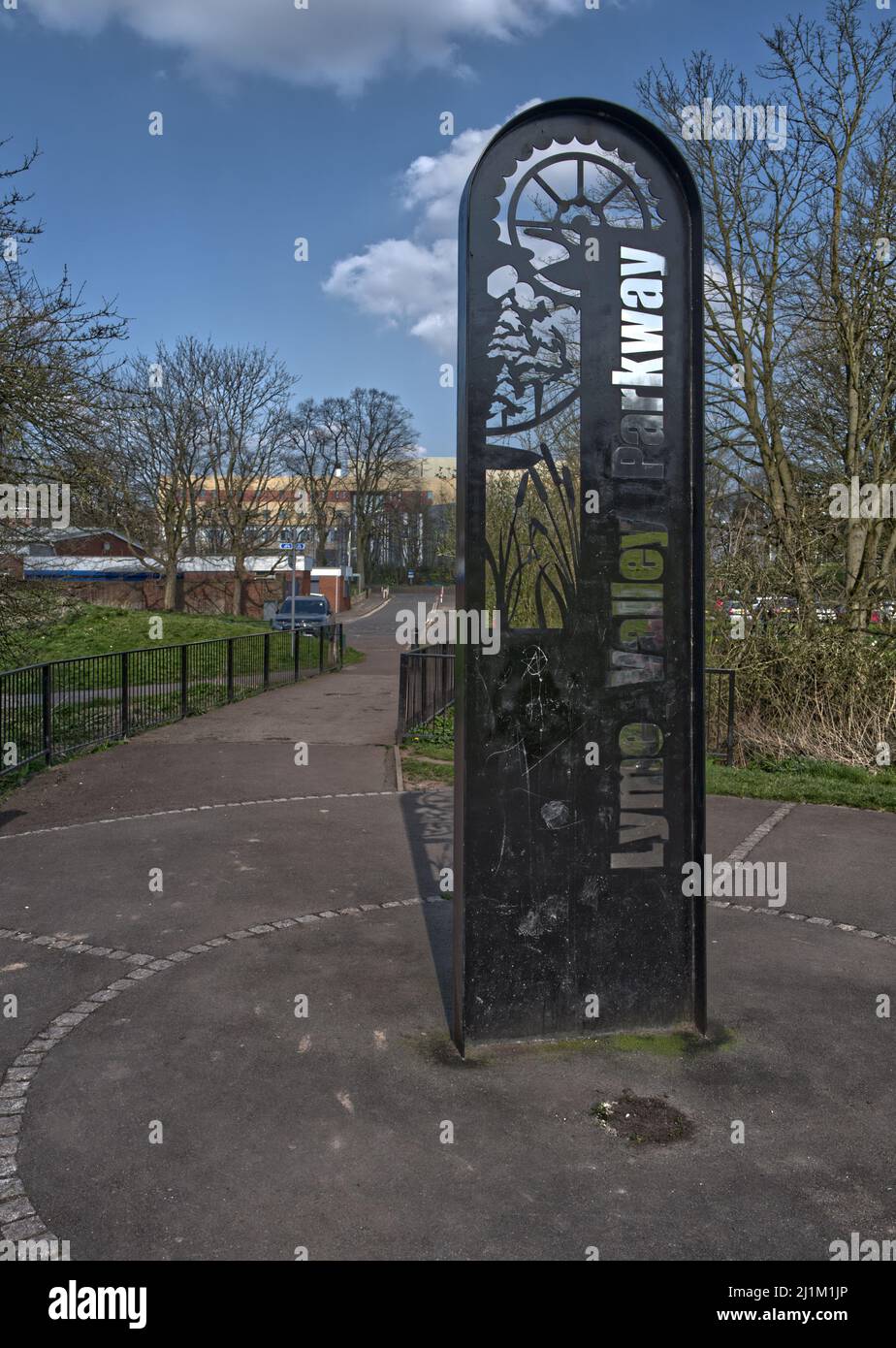 images of NewcastleunderLyme in Staffordshire including town centre