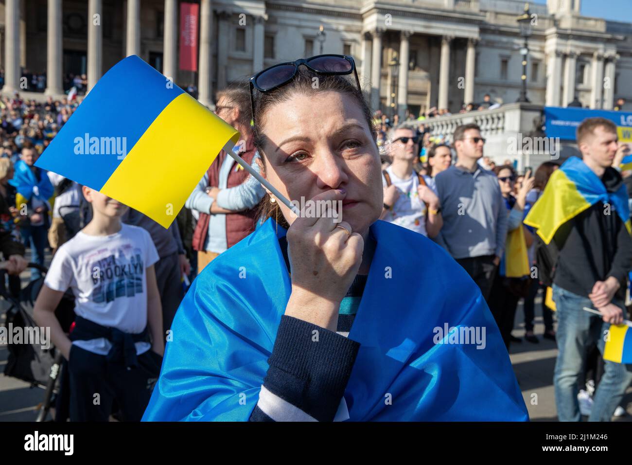 Trafalgar Square, London, UK. 26 March 2022. Under The Banner ‘London ...