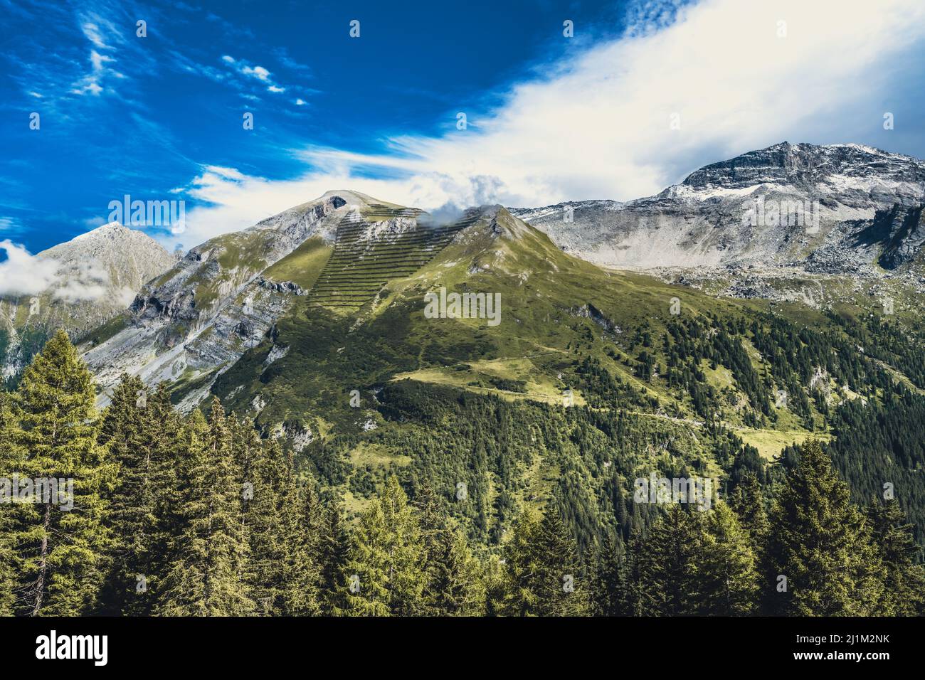 Wonderful landscape at Hintertux Stock Photo