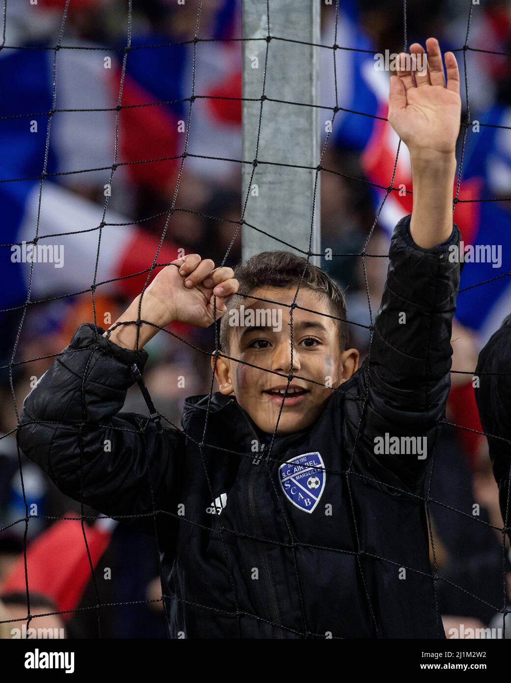 MARSEILLE, FRANCE - MARCH 25: fans during the international friendly MARSEILLE, FRANCE - MARCH 25: fans during the international friendly