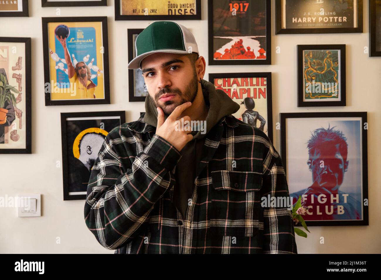 A man in a cafe Stock Photo