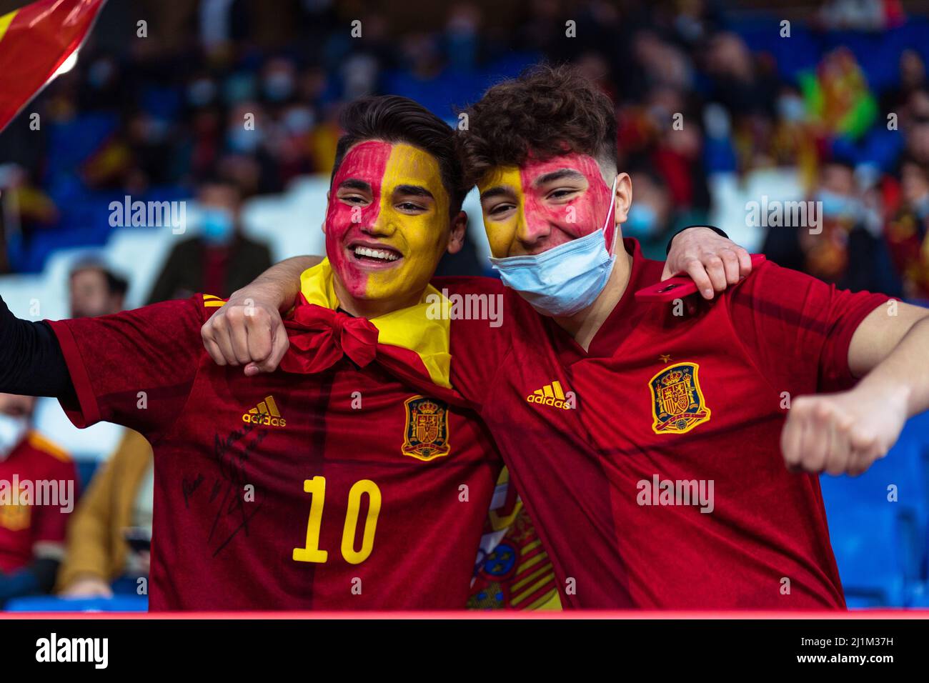 Cornellà, Spain. 26th Mar, 2022. Spain - Soccer - España v Albania. Credit: Joan Gosa/Joan Gosa Credit: Joan Gosa Badia/Alamy Live News Stock Photo