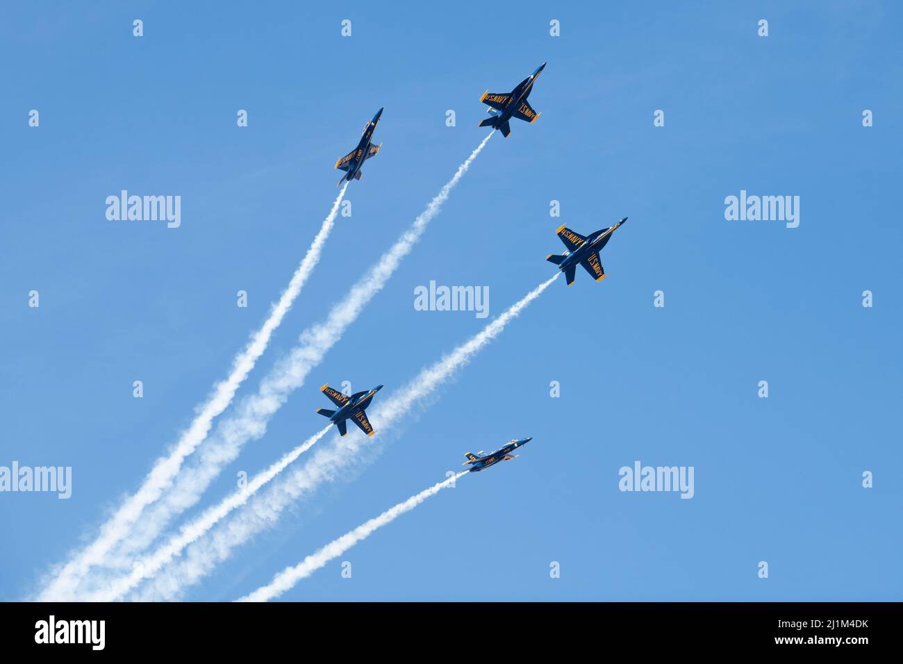 El Centro Airshow Navy Leap Frogs Stock Photo