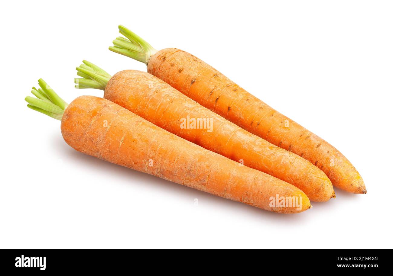 carrot path isolated on white Stock Photo