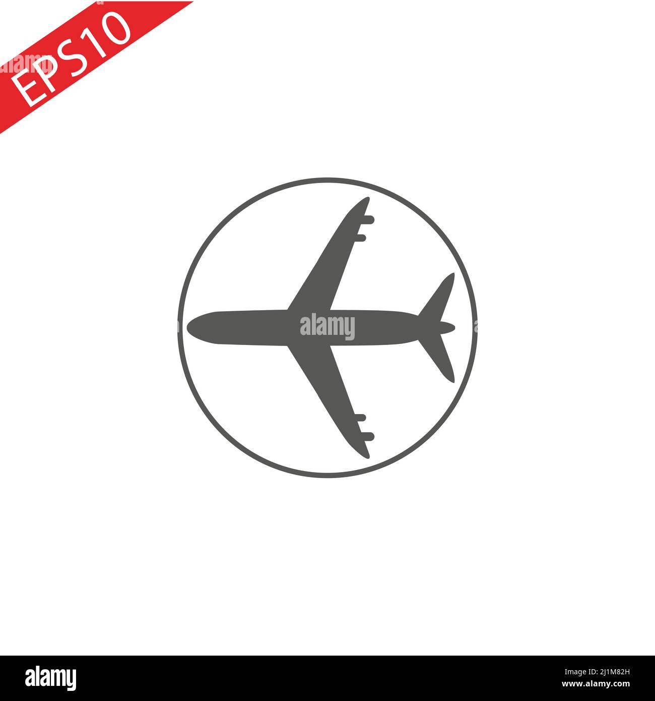 Vector illustration of plane icon white background Stock Vector Image ...