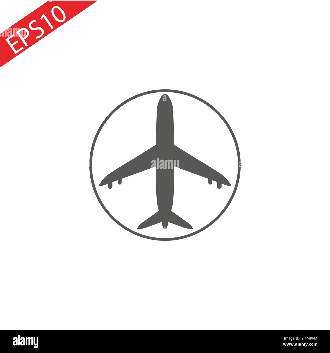 Plane Icon in trendy flat style isolated on white background. Award ...