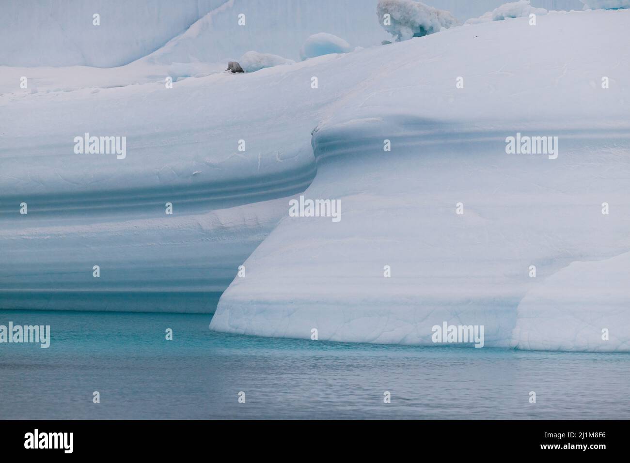 lines and textures of big icebergs Stock Photo