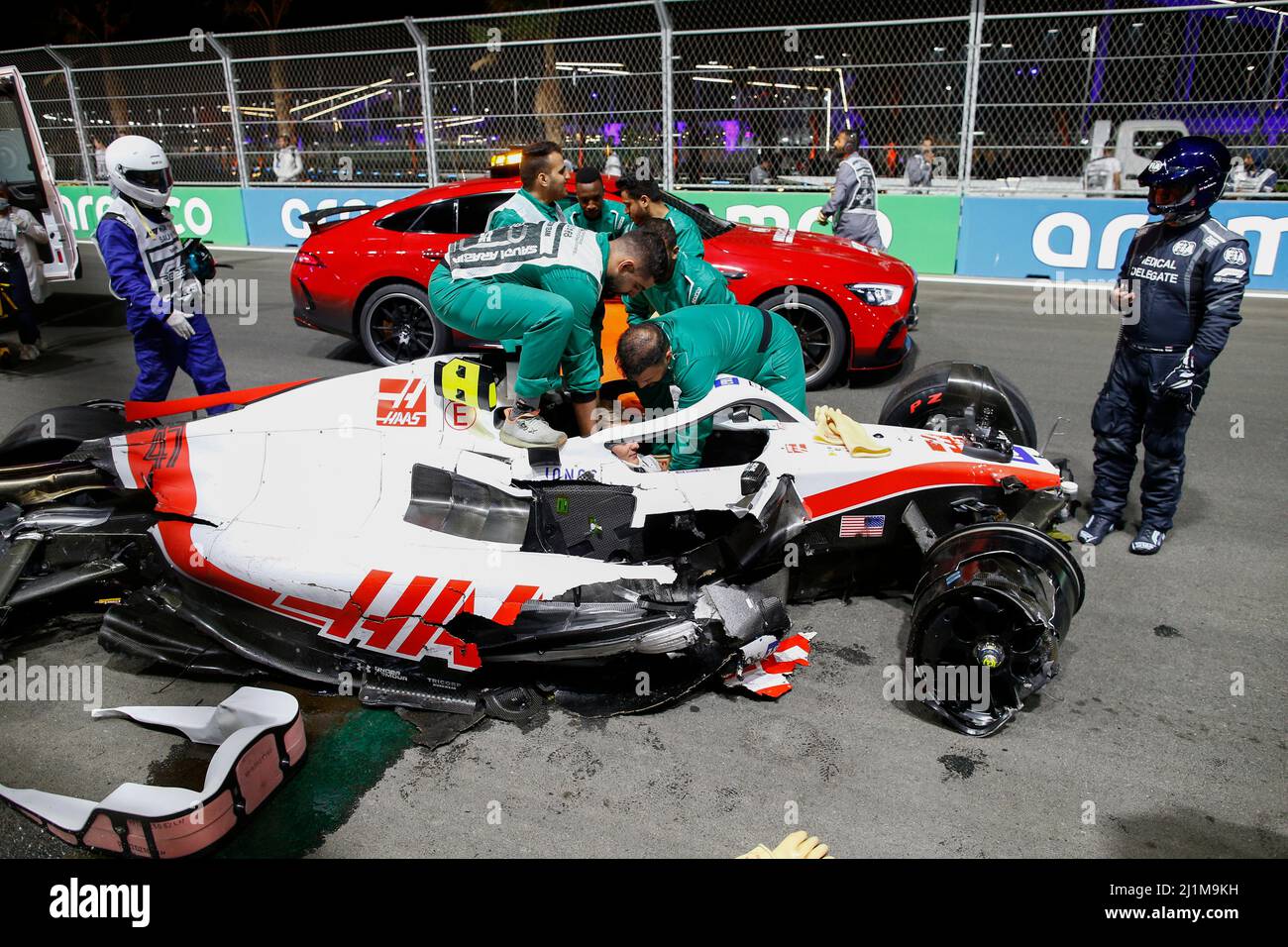 Jeddah, Saudi Arabia. 26th Mar, 2022. 47 Mick Schumacher (DEU, Haas F1
