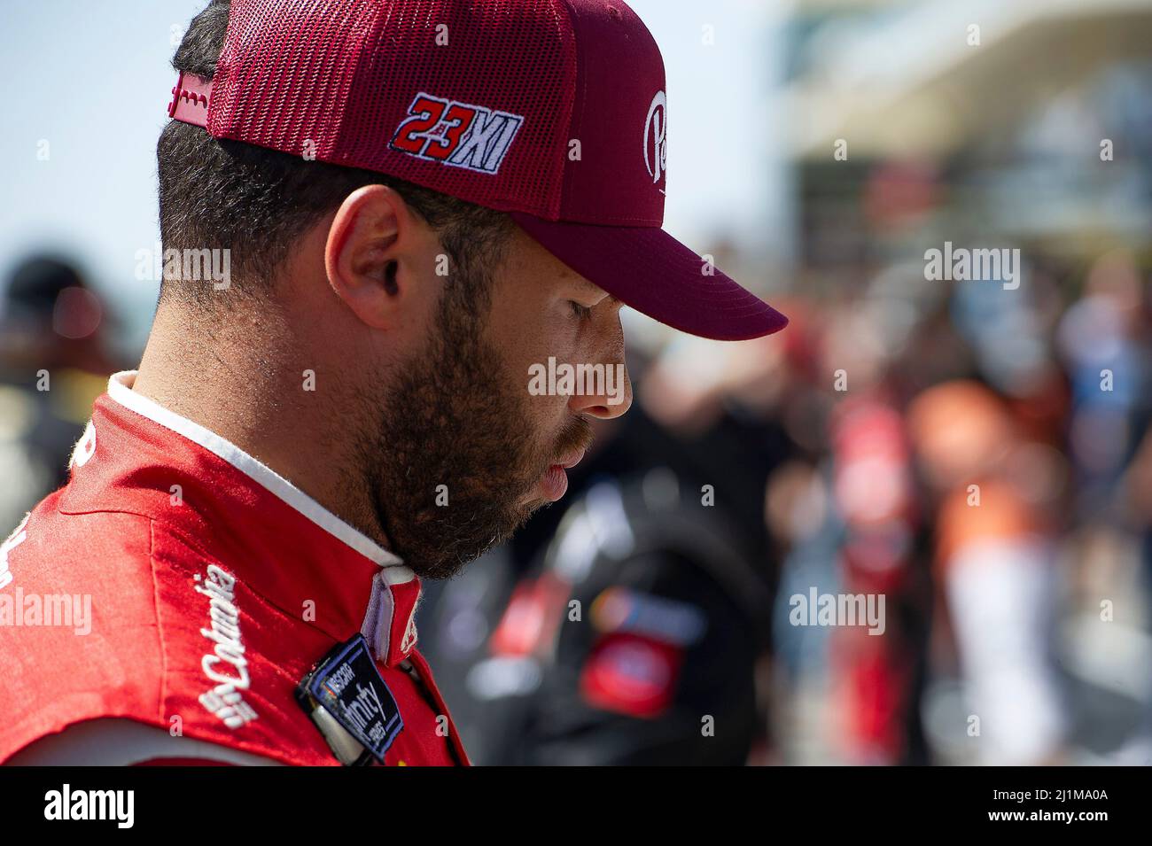 The Americas. 26th Mar, 2022. Bubba Wallace (18) before the start of