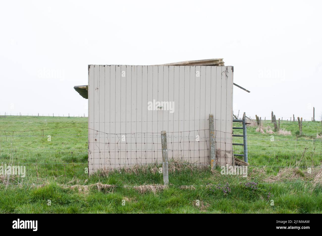 shelter for farm animals on agricultural land Stock Photo Alamy