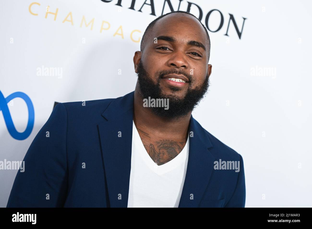 Beverly Hills, USA. 26th Mar, 2022. Shawn Smith walking on the red