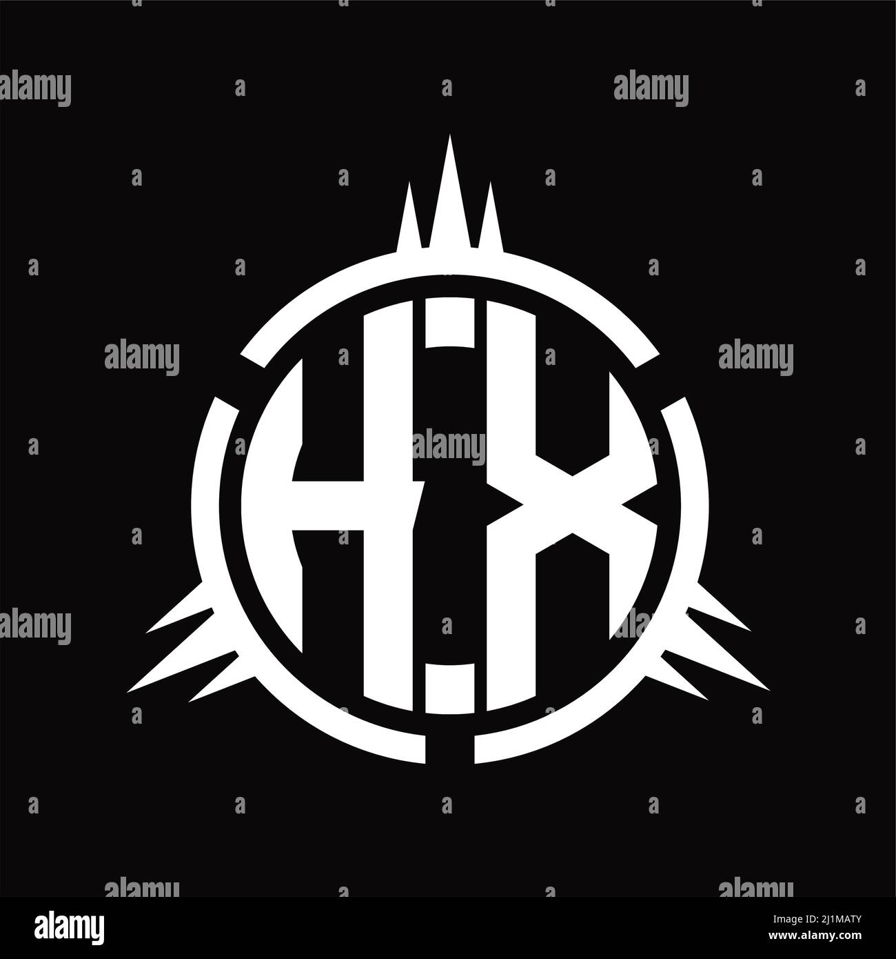 Letter hx vector vectors hires stock photography and images Alamy