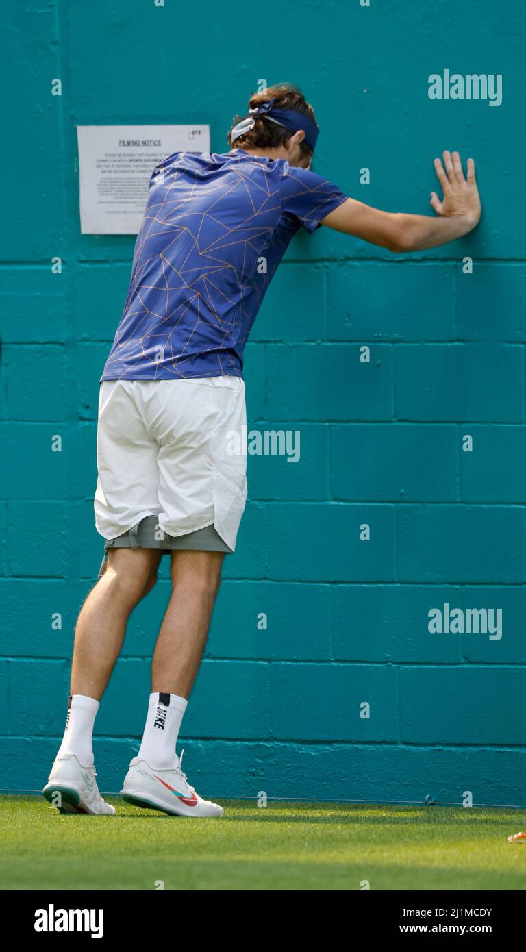 MIAMI GARDENS, FLORIDA MARCH 26 Taylor Fritz day 6 at the Miami Open