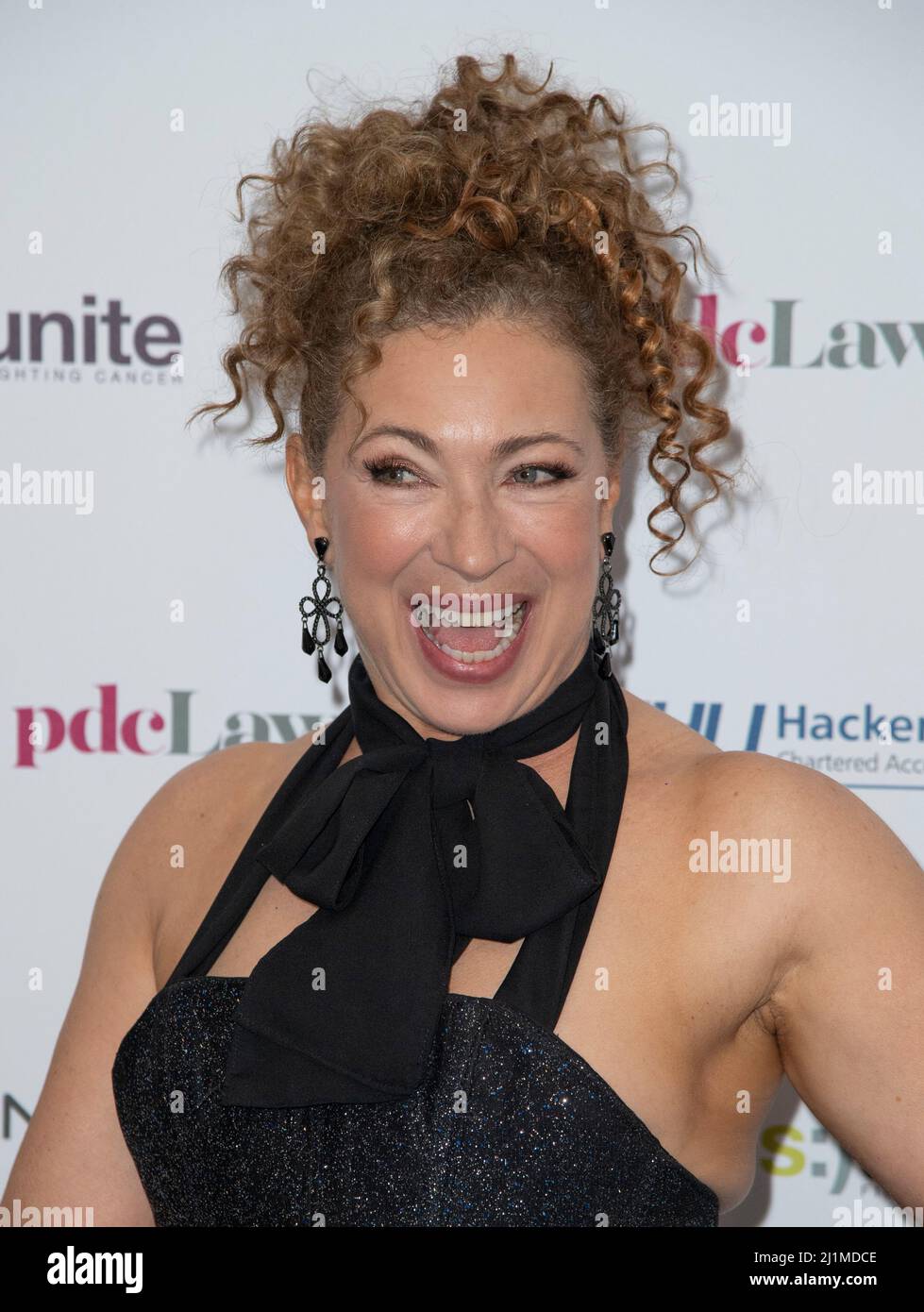 London, UK. 26th Mar, 2022. LONDON - ENGLAND 26 MAR 22: Alex Kingston attends the Strictly Dancing Ball in aid of Teens Unite Fighting Cancer, Grosvenor House, London UK on the 26th March 2022. Photo by Gary Mitchell/Alamy Live News Stock Photo