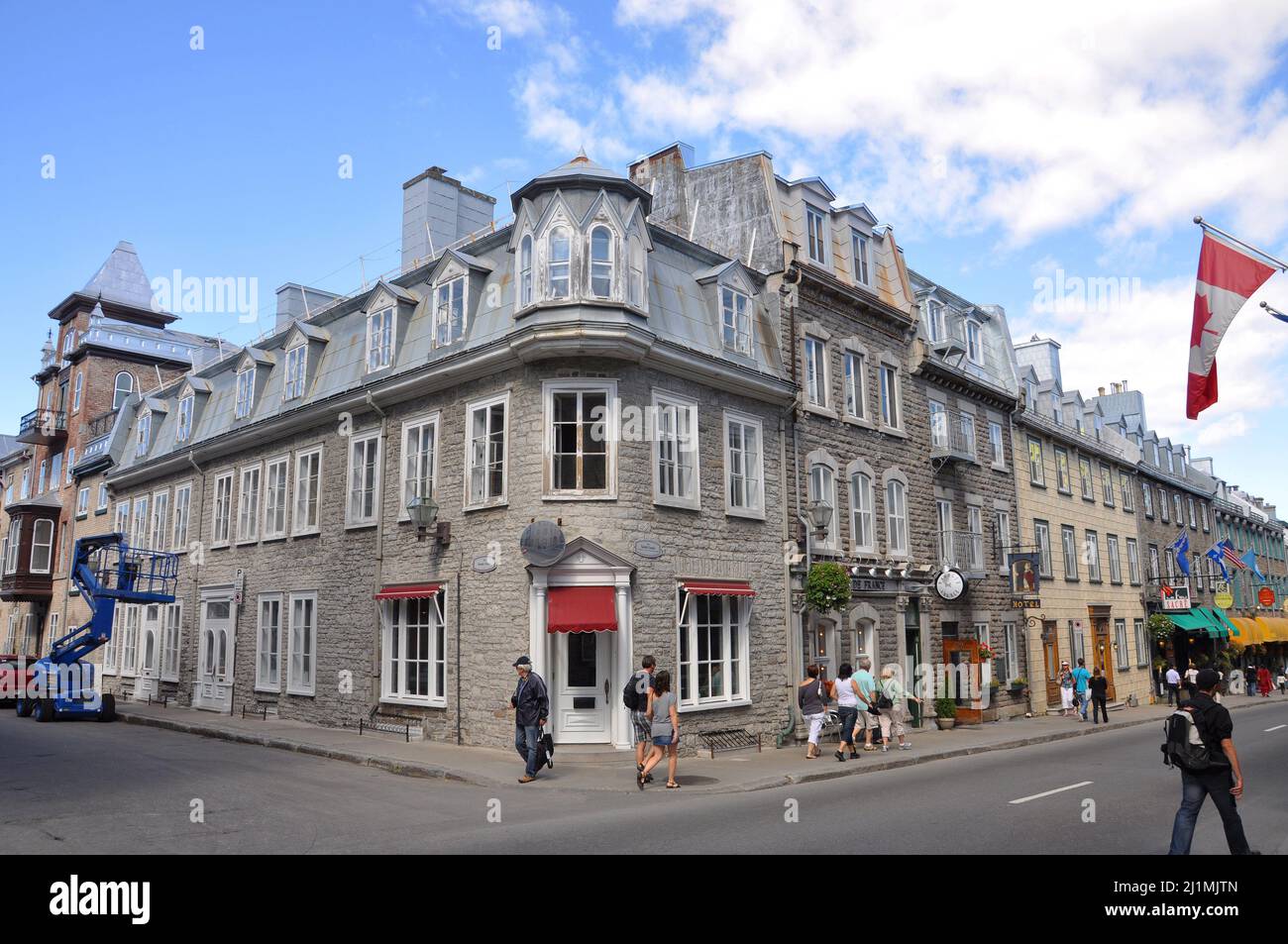 Historic French style commercial building at 76 Rue SaintLouis Street