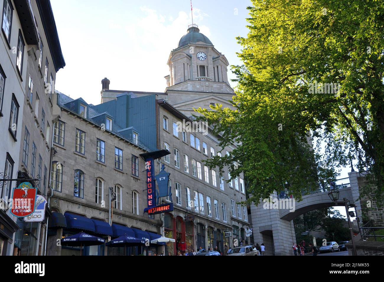 Vendome at 36 Cote de la Montagne and historic Post Office building in