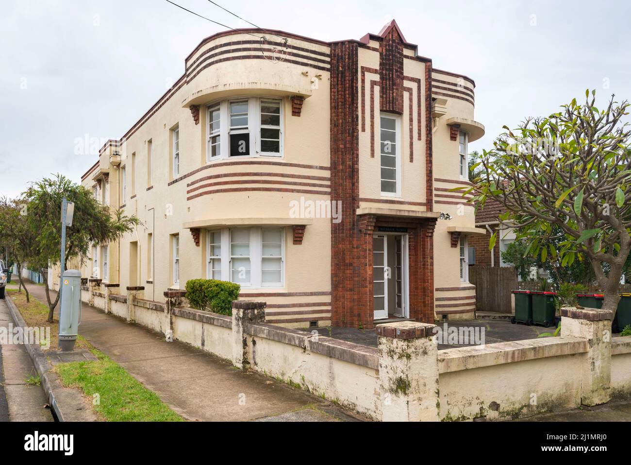 A 1930 constructed, P&O (Ocean Liner) style art deco block of four