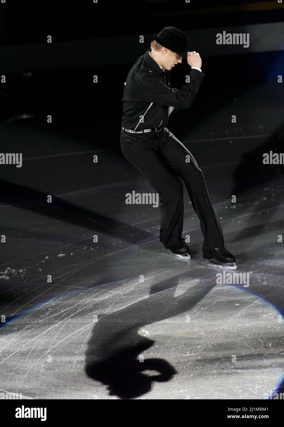 Dec 14, 2008-Goyang, South Korea-Czechoslovakia's Thomas Verner performs during the gala exhibition of the ISU Grand Prix of Figure Skating Final Exhibition 2008/2009 in Goyang near Seoul December 14, 2008. Stock Photo