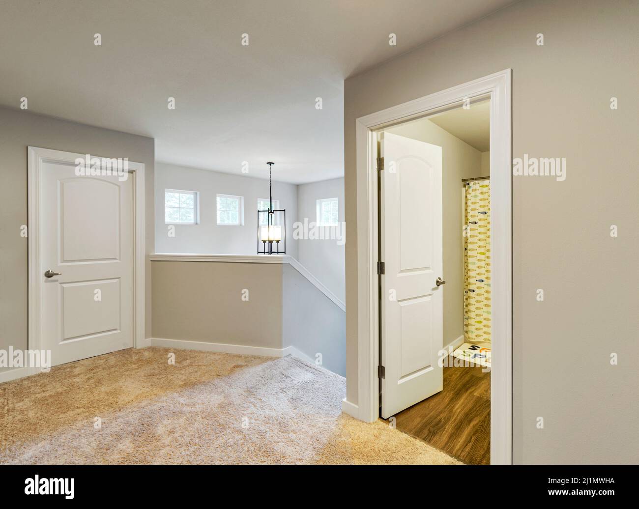 Residential house interior staircase hi-res stock photography and ...