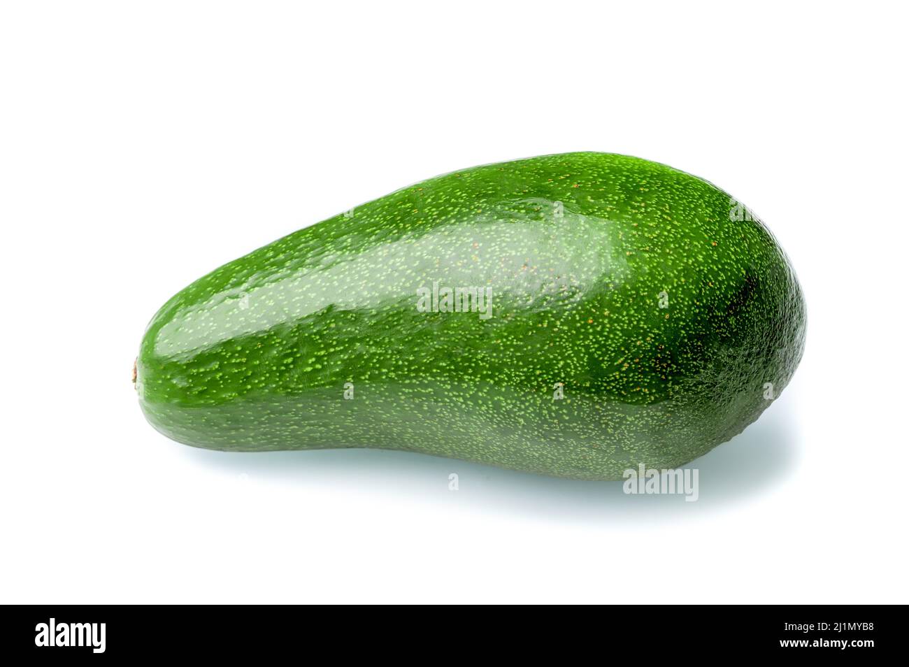 avocado isolated on white background with shadow. fresh ripe tropical avocado fruit. clean without dust Stock Photo