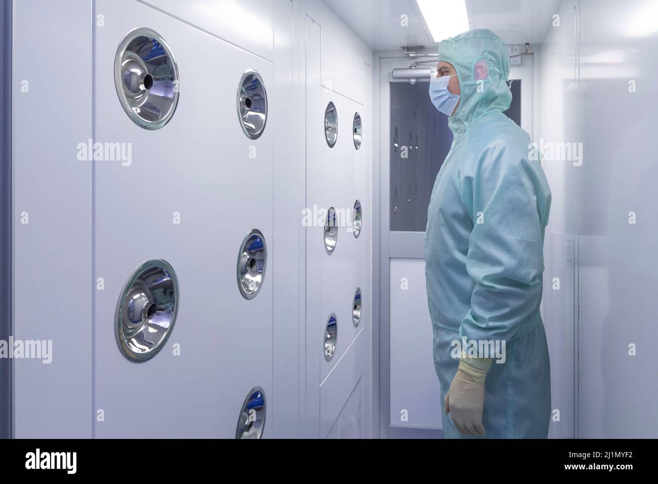 Air shower duct in clean room in industrial factory which control particle size Stock Photo Alamy