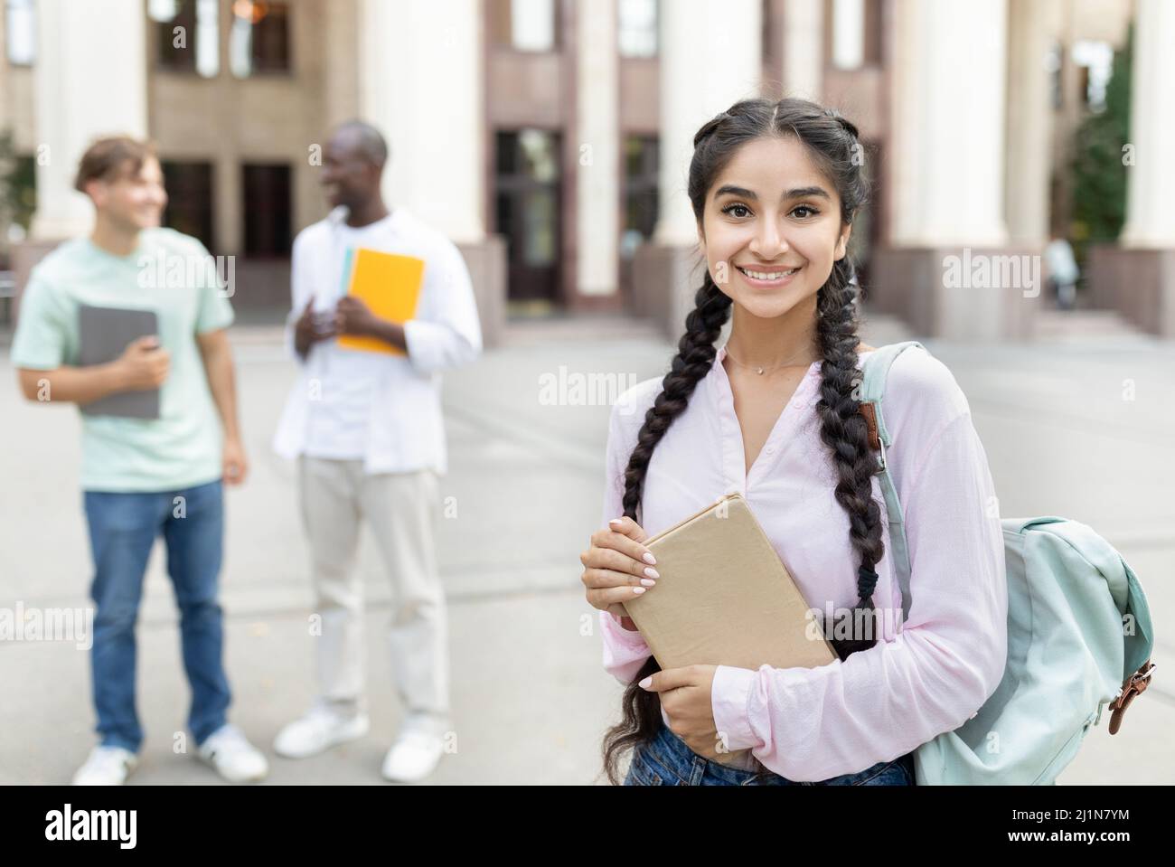 Indian college girl in class hi-res stock photography and images - Alamy