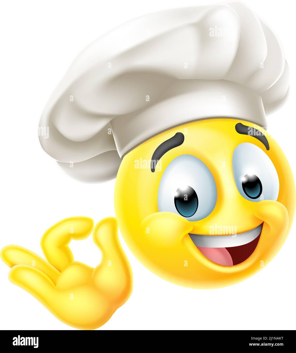 Chef Emoticon Cook Cartoon Face Stock Vector