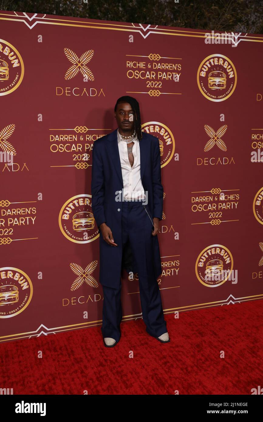 Isaiah Trusty arrives at Darren Dzienciol and Richie Akiva’s Oscar