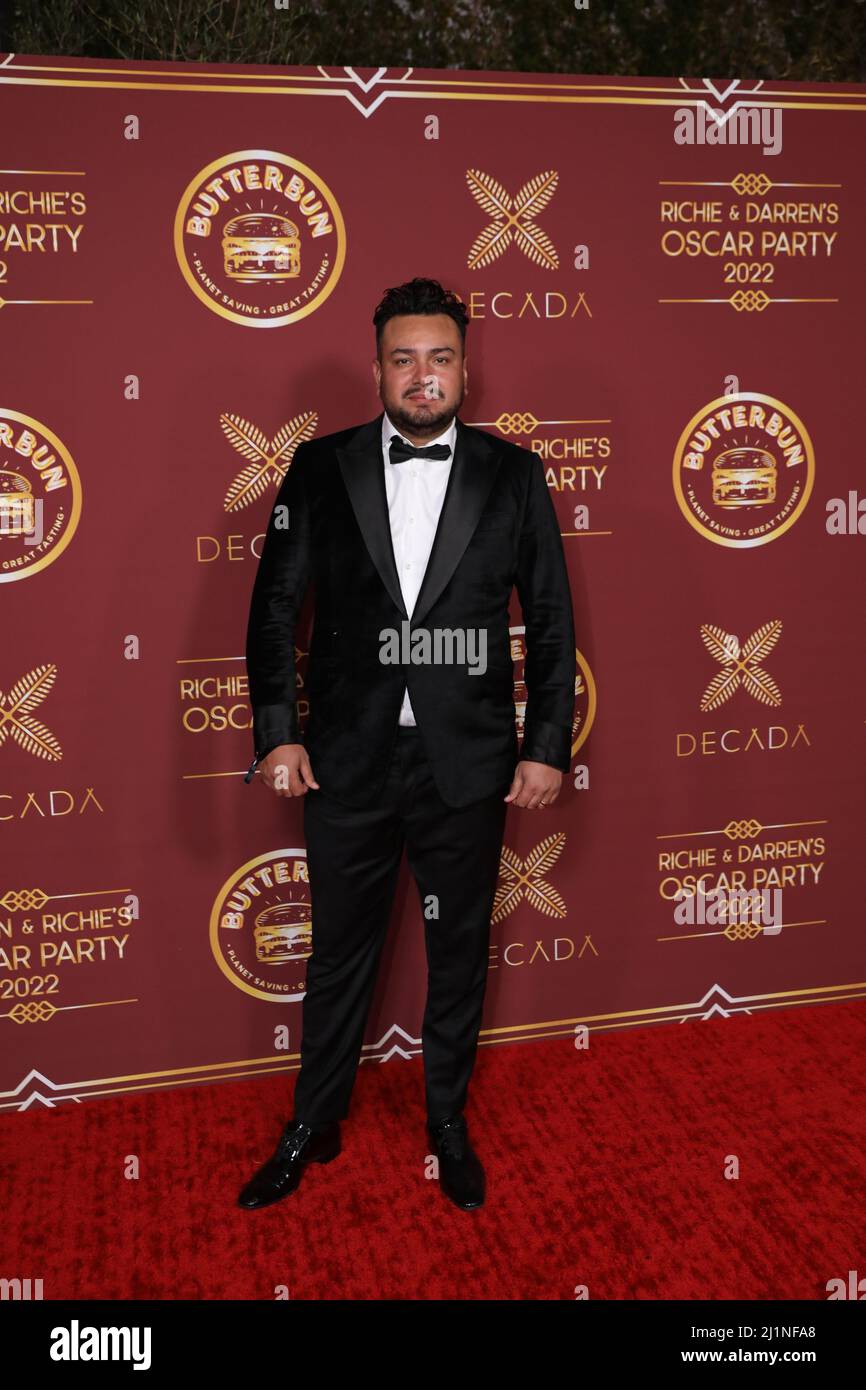 Frankie Delgado arrives at Darren Dzienciol and Richie Akiva’s Oscar
