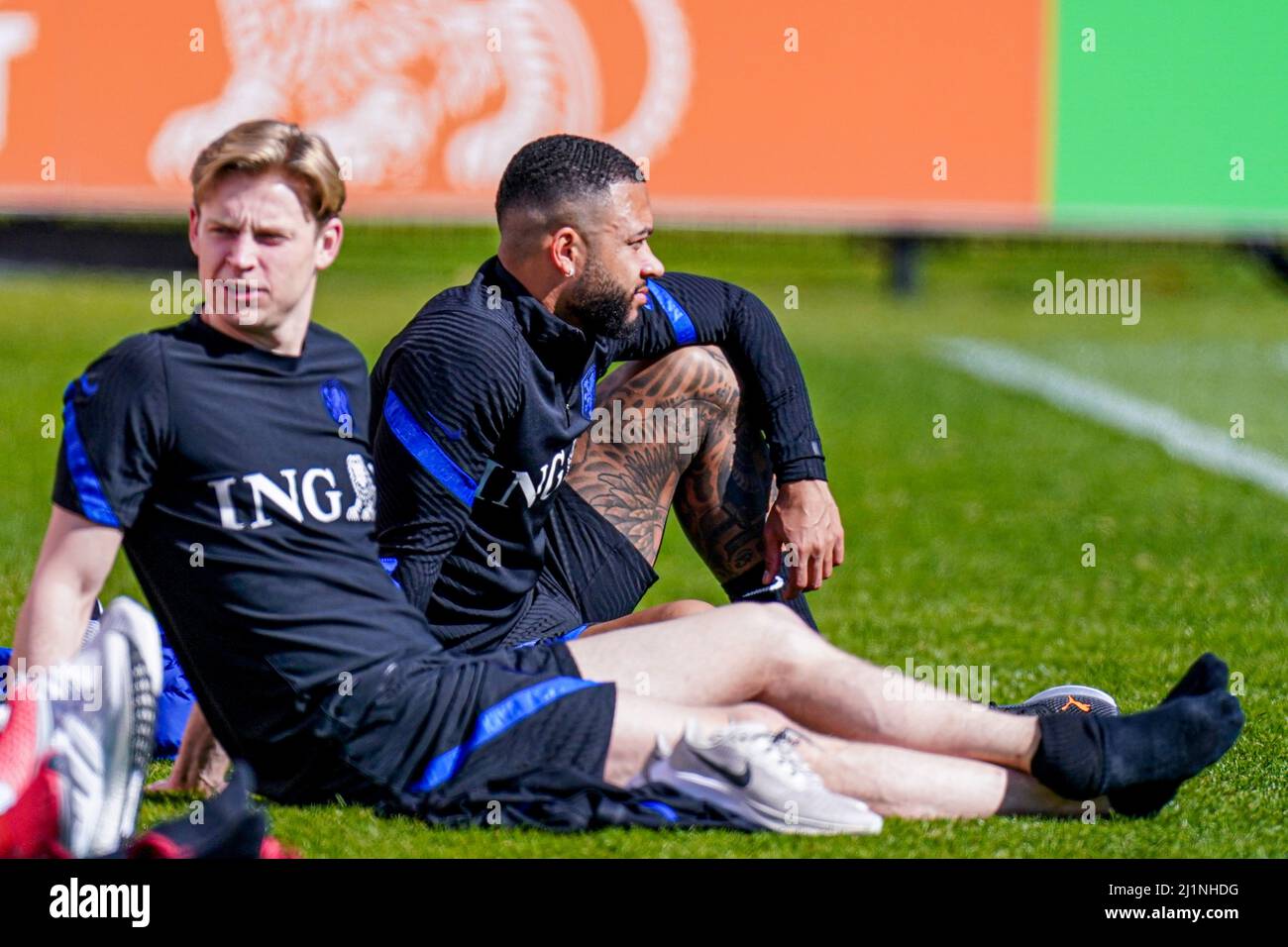 ZEIST, NETHERLANDS MARCH 27 Memphis Depay of The Netherlands during the Training Nederlands