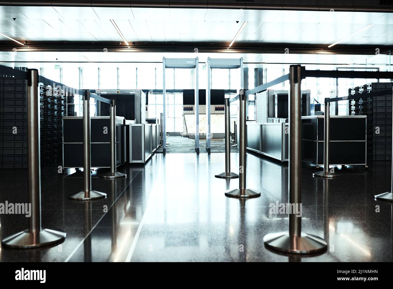 Your boarding gate. Shot of the inside of an airport. Stock Photo