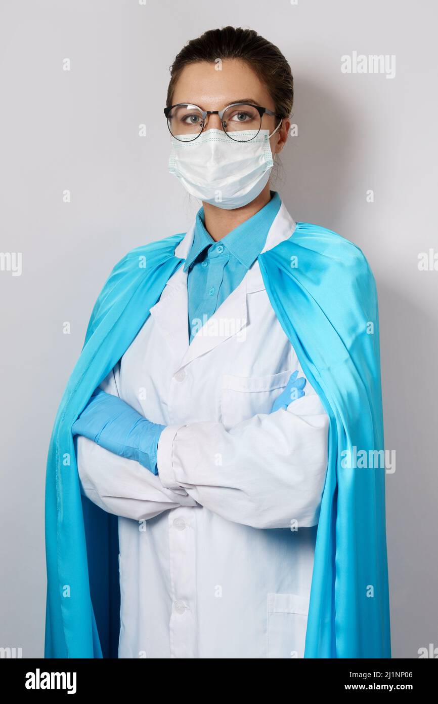 Brave Doctor Brave female superhero doctor hi-res stock photography and images - Alamy