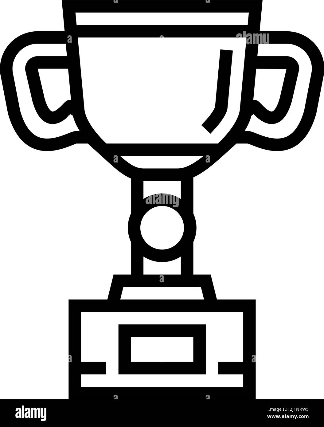 cup golden award line icon vector illustration Stock Vector