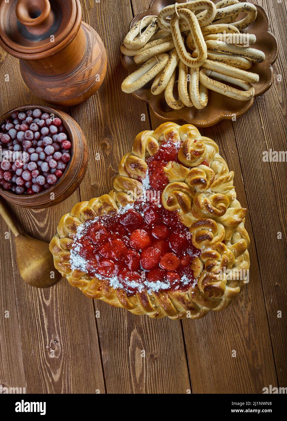 Cumberland Rum Nicky, sweet shortcrust pastry tart or pie in northwest