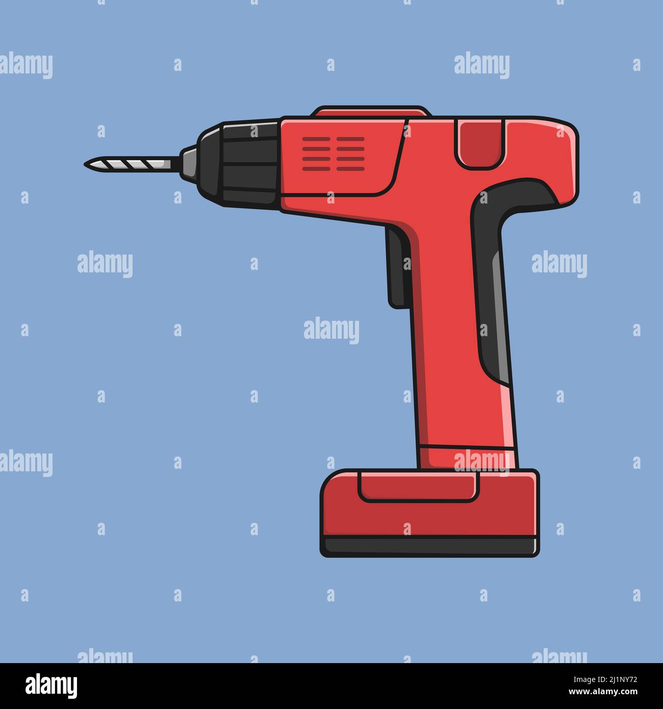 Portable electric drill Stock Vector Images Alamy
