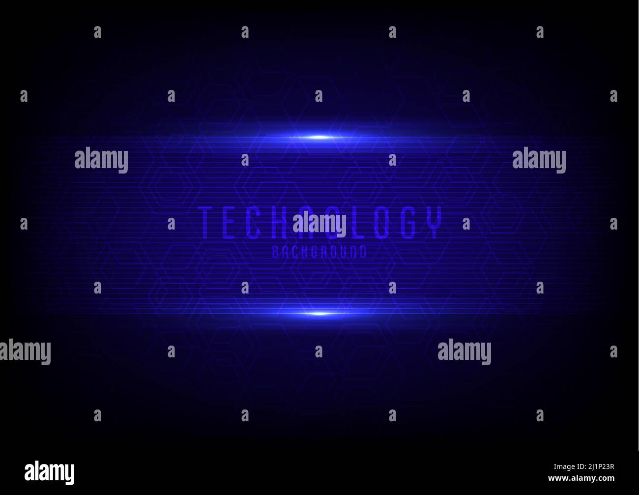 Abstract blue technology template design of hexagonal pattern design template. Overlapping for artwork template background. Stock Vector