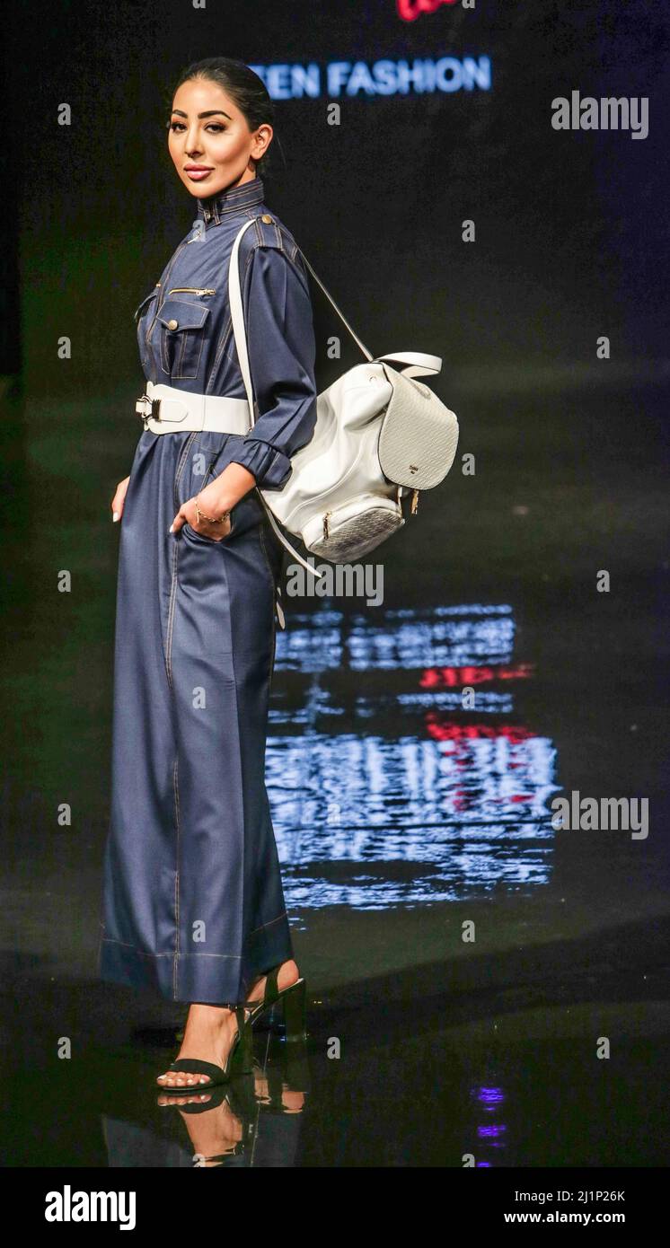London UK 27 March 2022 Deen Fashion at The Modest Fashion Live runway