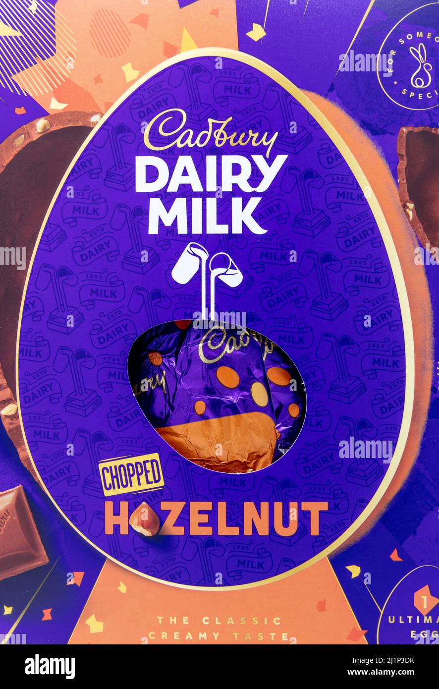 Cadbury Dairy Milk Ultimate Chopped Nut Easter Egg Stock Photo Alamy