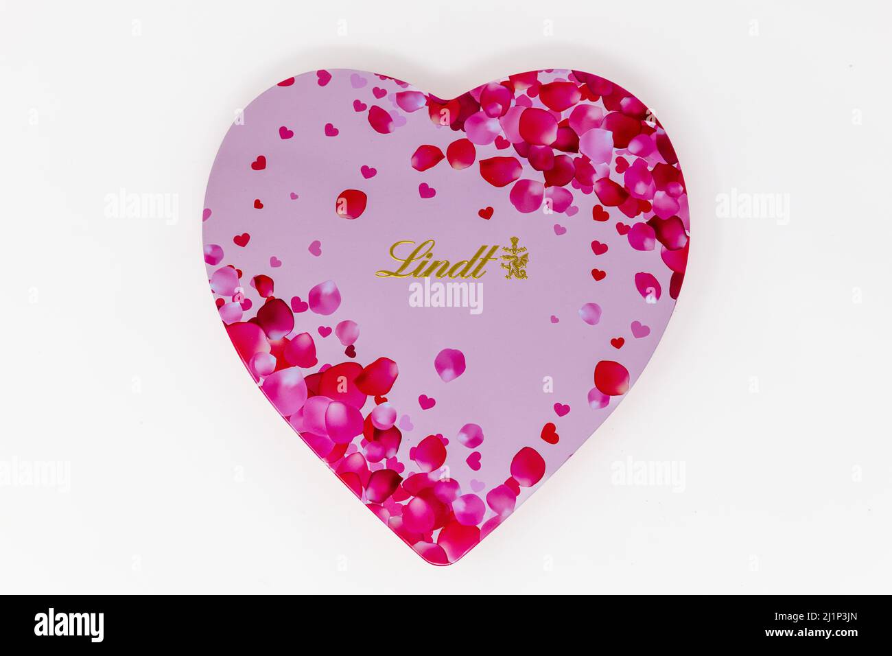 Lindt Pick & Mix Heart Tin Stock Photo