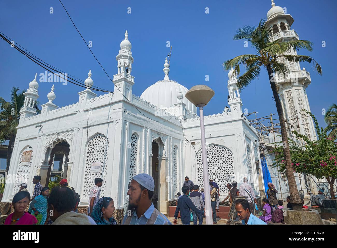 Haji Ali Mosque and Dargah, the dargah built into the sea housing the ...