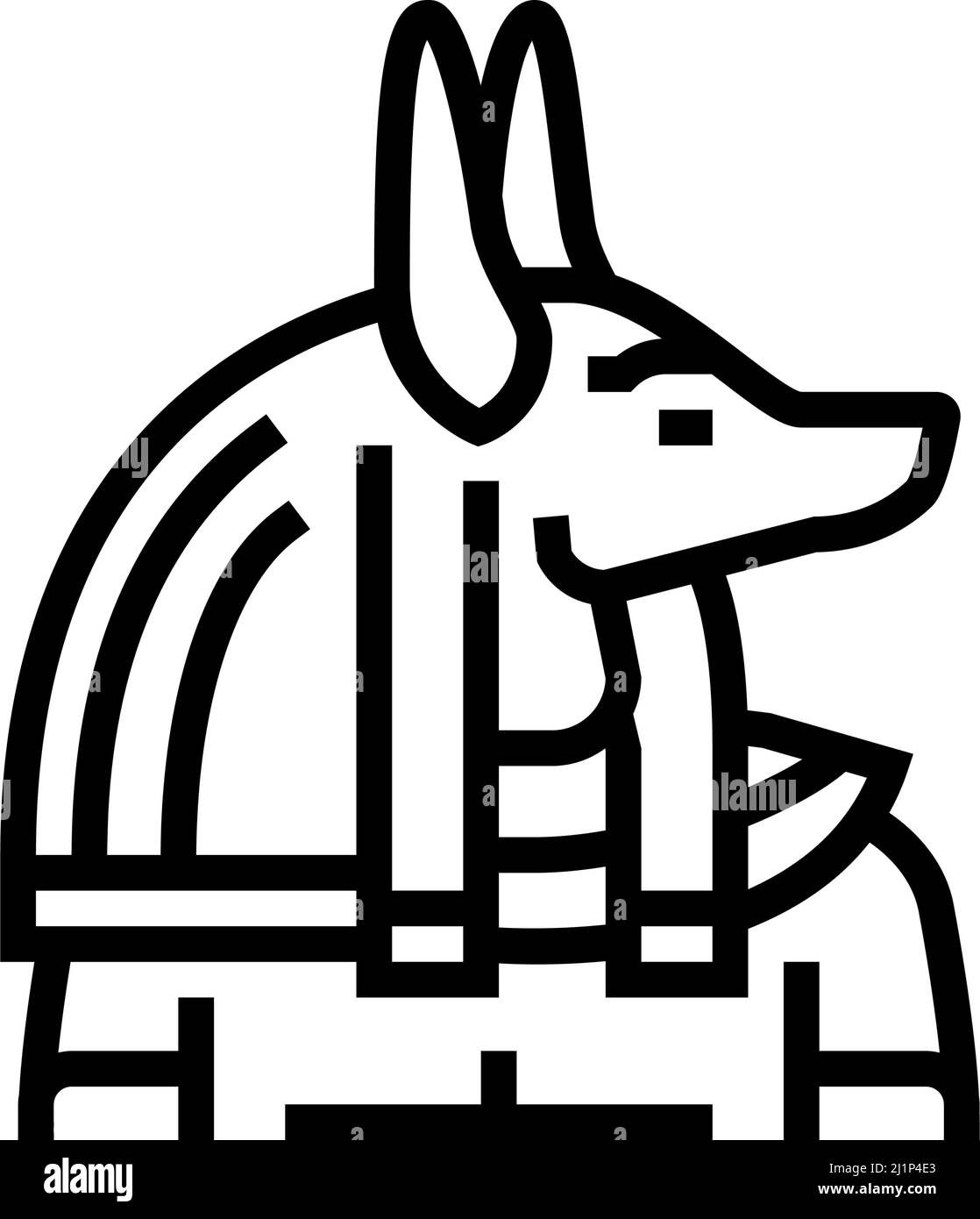 anubis egypt line icon vector illustration Stock Vector Image & Art - Alamy