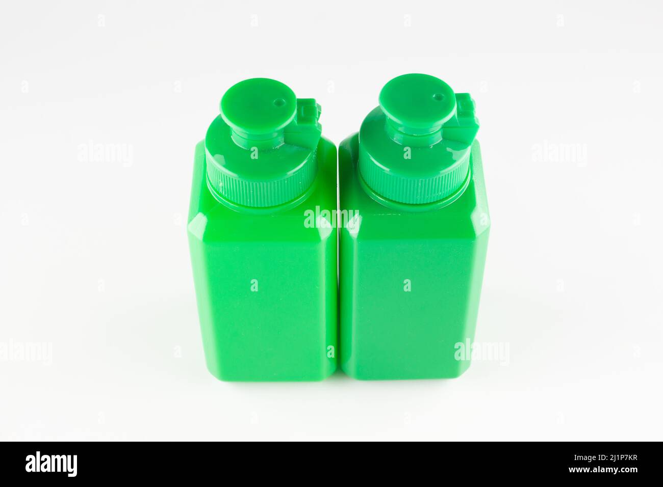 made of green plastic medical jars with lids Stock Photo Alamy